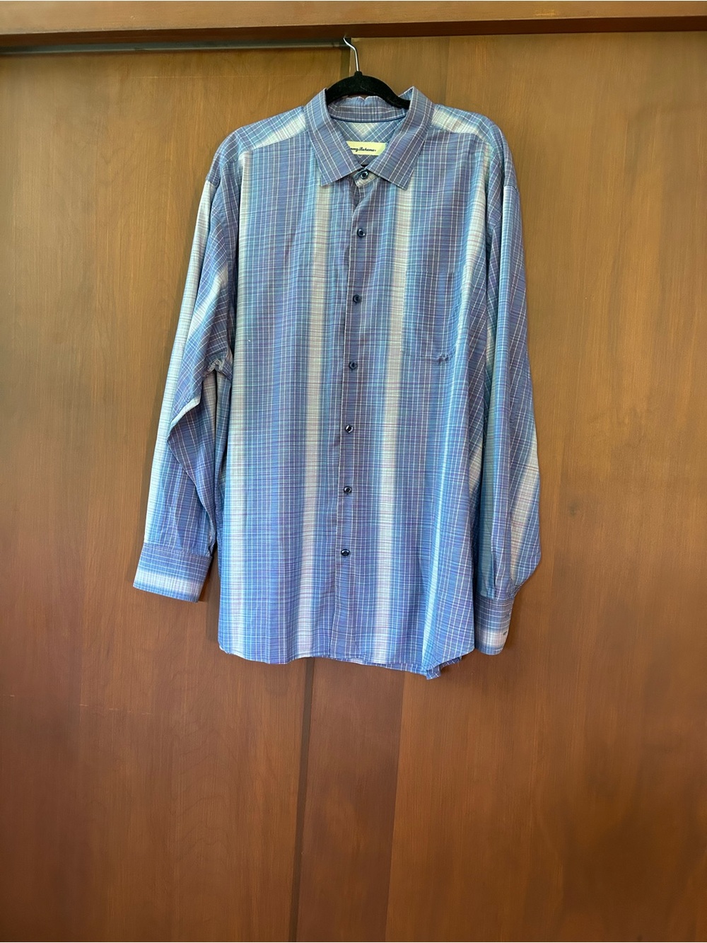 Tommy Bahama Blue and Purple Striped Button-Down Shirt